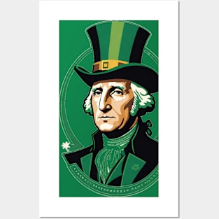 St. Patrick's Day George Washington Posters and Art
